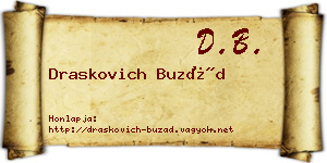 Draskovich Buzád névjegykártya